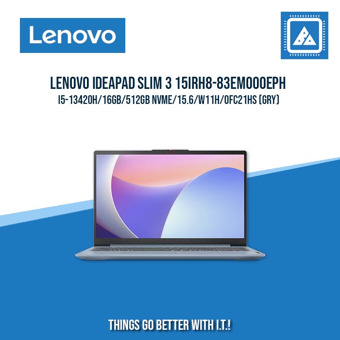 LENOVO IDEAPAD SLIM 3 15IRH8-83EM000EPH I5-13420H/16GB/512GB NVME | BEST FOR STUDENTS AND FREELANCERS LAPTOP