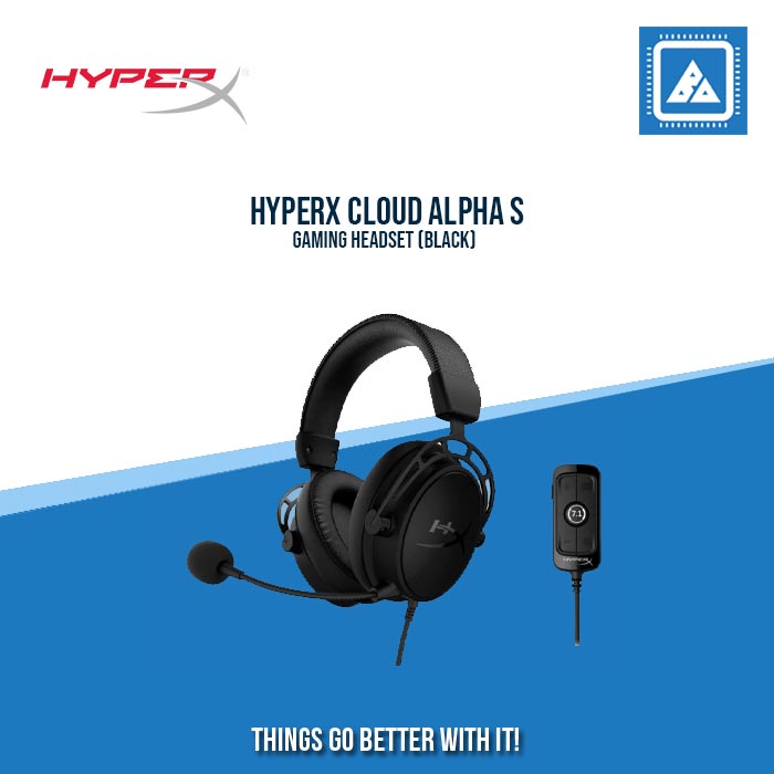 HYPERX CLOUD ALPHA S GAMING HEADSET (BLACK)