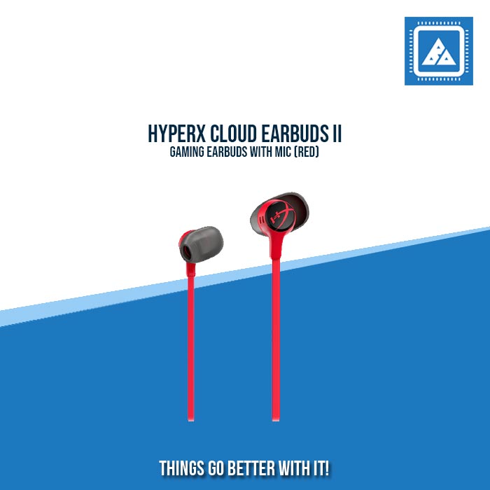 HYPERX CLOUD EARBUDS II GAMING EARBUDS WITH MIC (RED) – BlueArm Computer  Store