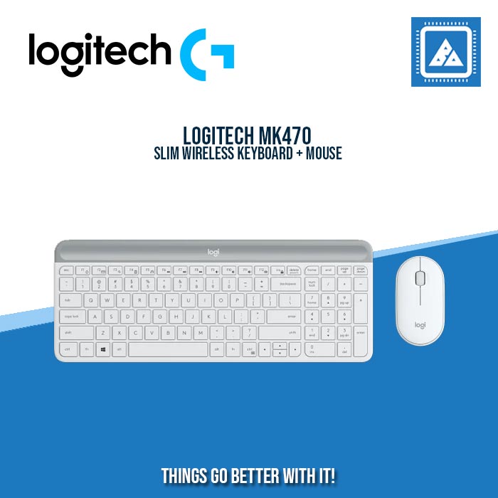 LOGITECH SLIM WIRELESS KEYBOARD + MOUSE MK470