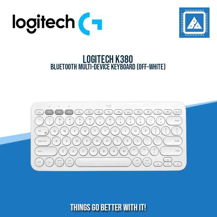 LOGITECH BLUETOOTH MULTI-DEVICE KEYBOARD K380 (OFF-WHITE)