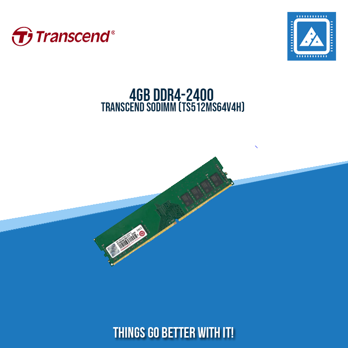 4GB DDR4-2400 TRANSCEND SODIMM (TS512MS64V4H) – BlueArm Computer Store