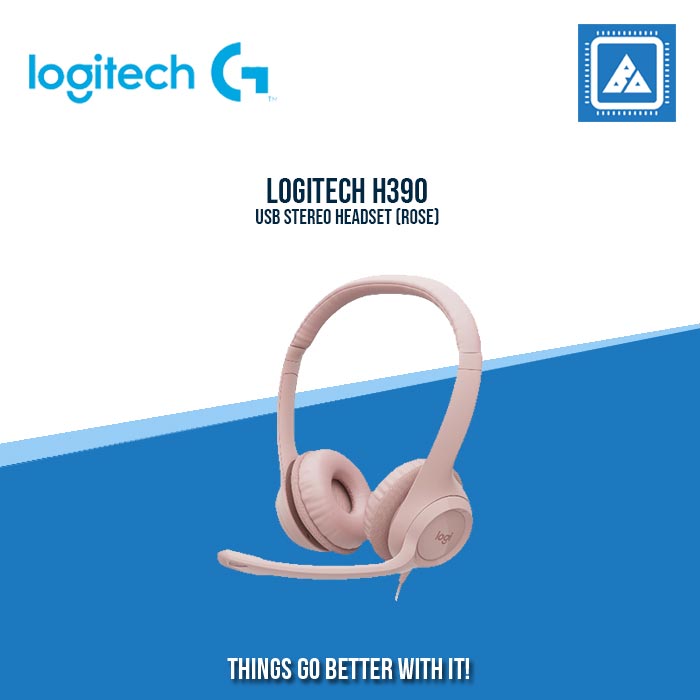 LOGITECH H390 USB STEREO HEADSET (ROSE)