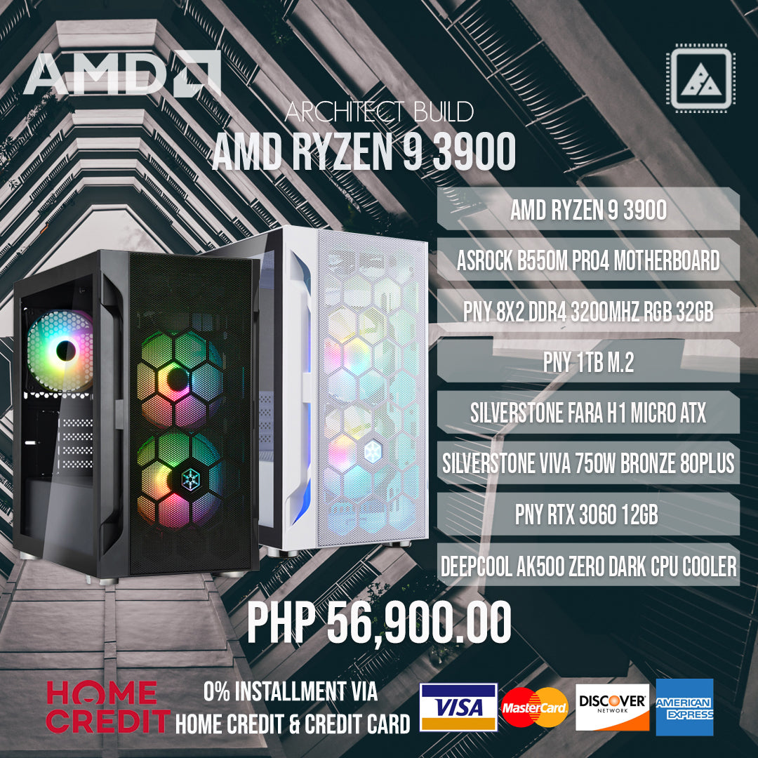 AMD RYZEN 9 3900 Architect Package Build