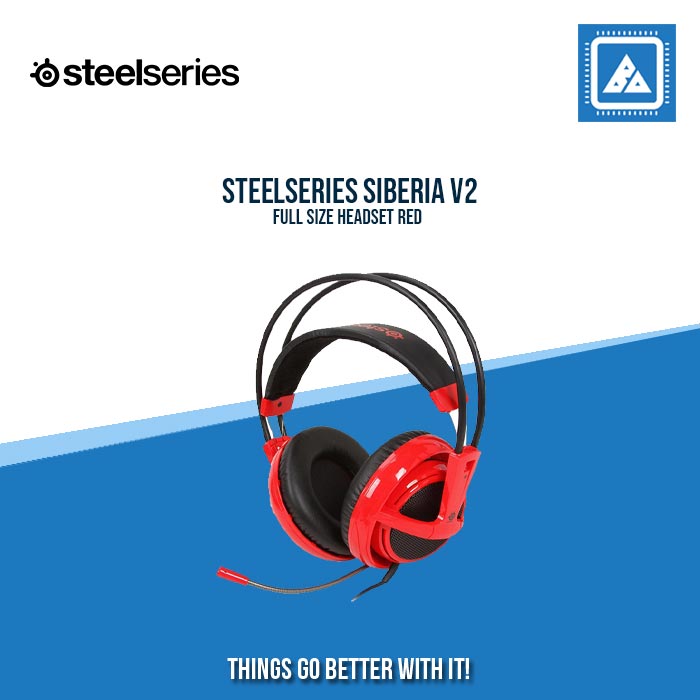 STEELSERIES SIBERIA V2 FULL SIZE HEADSET RED
