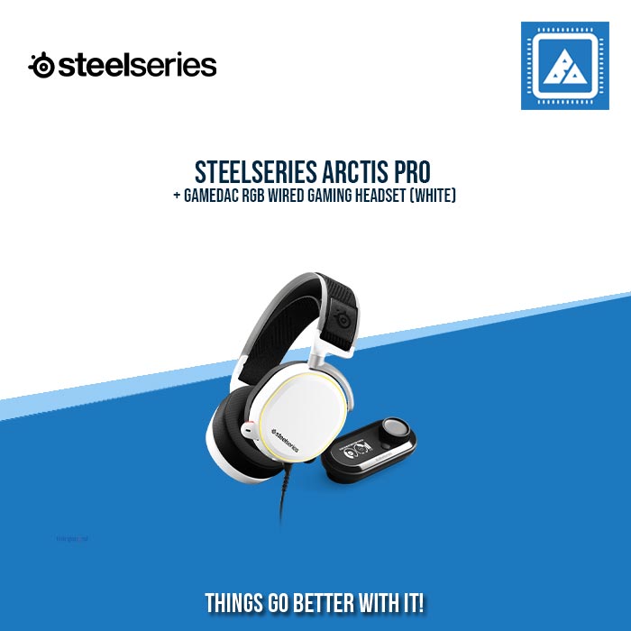 STEELSERIES ARCTIS PRO GAMEDAC RGB WIRED GAMING HEADSET (WHITE