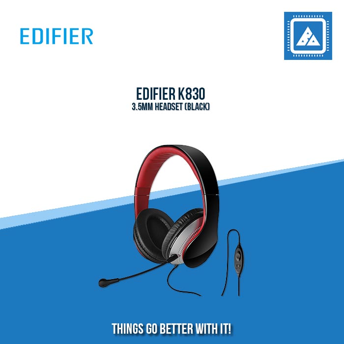 EDIFIER K830 3.5MM HEADSET (BLACK)