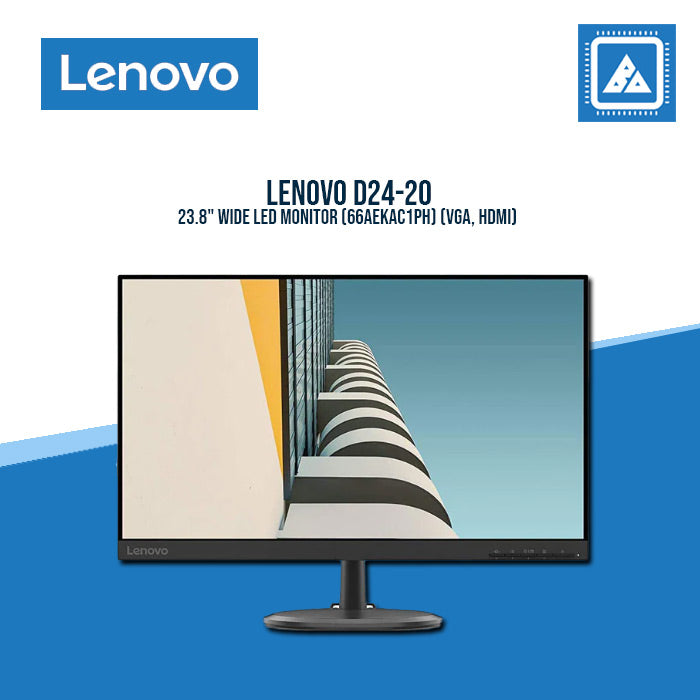 LENOVO D24-20 23.8" WIDE LED MONITOR (66AEKAC1PH) (VGA, HDMI)