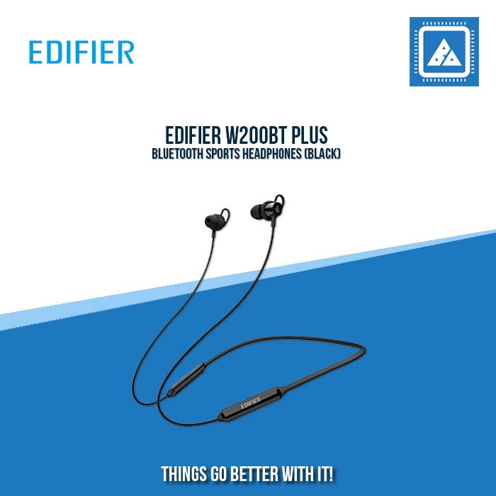 EDIFIER W200BT PLUS BLUETOOTH SPORTS HEADPHONES (BLACK)