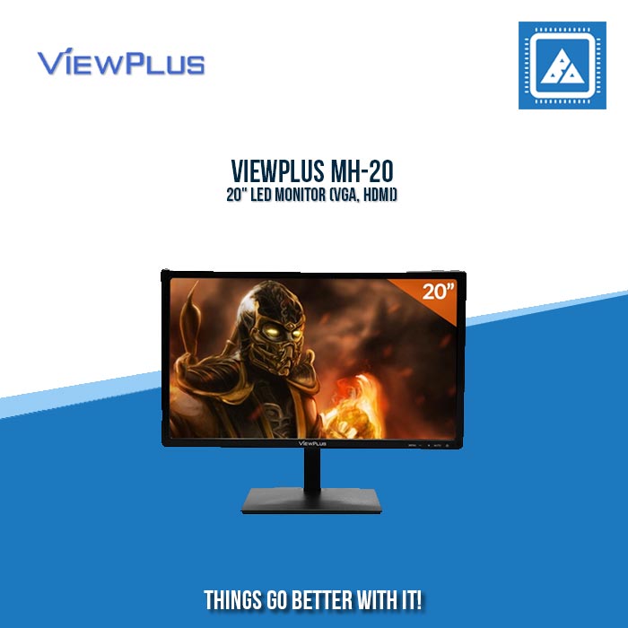 VIEWPLUS MH-20 20" LED MONITOR (VGA, HDMI)