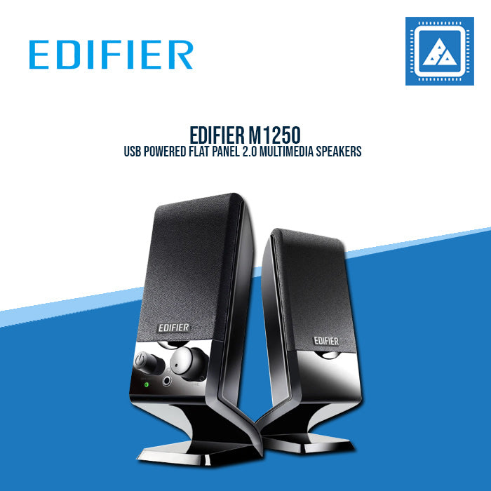 EDIFIER M1250 USB POWERED FLAT PANNEL 2.0MULTIMEDIA SPEAKER BLACK