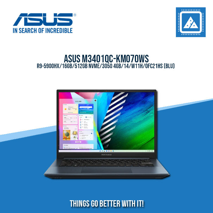 ASUS M3401QC-KM070WS R9-5900HX | Gaming Laptop And AutoCAD Users
