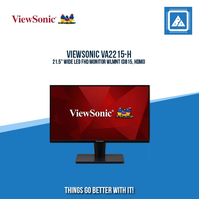 VIEWSONIC VA2215-H 21.5" WIDE LED FHD MONITOR WLMNT (DB15, HDMI)