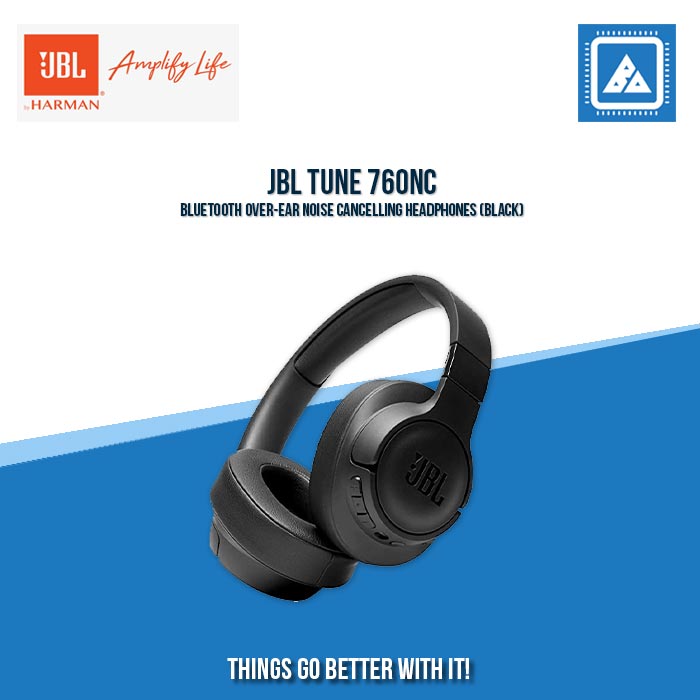 JBL TUNE 760NC BLUETOOTH OVER-EAR NOISE CANCELLING HEADPHONES (BLACK)