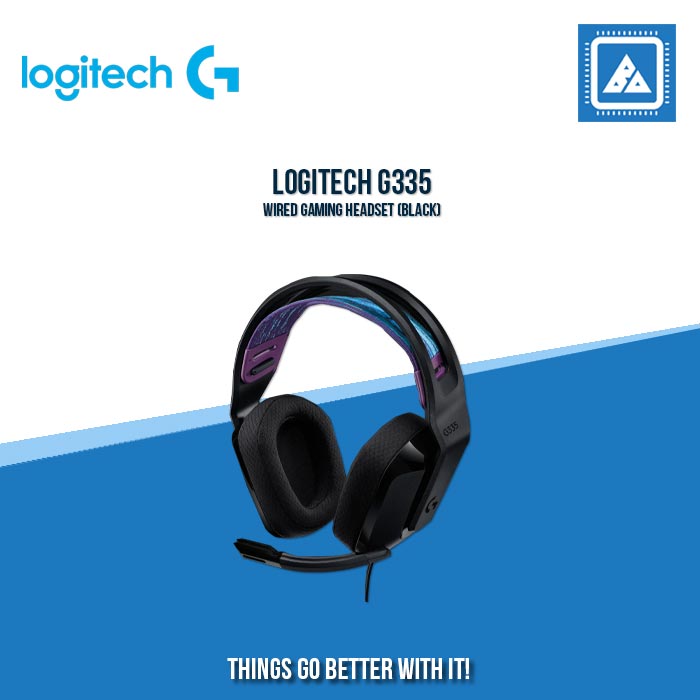 LOGITECH G335 WIRED GAMING HEADSET (BLACK)
