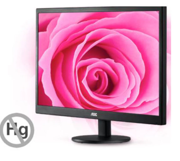 AOC E1670SWU 15.6" WLED MONITOR BLACK WLMNT (VGA)