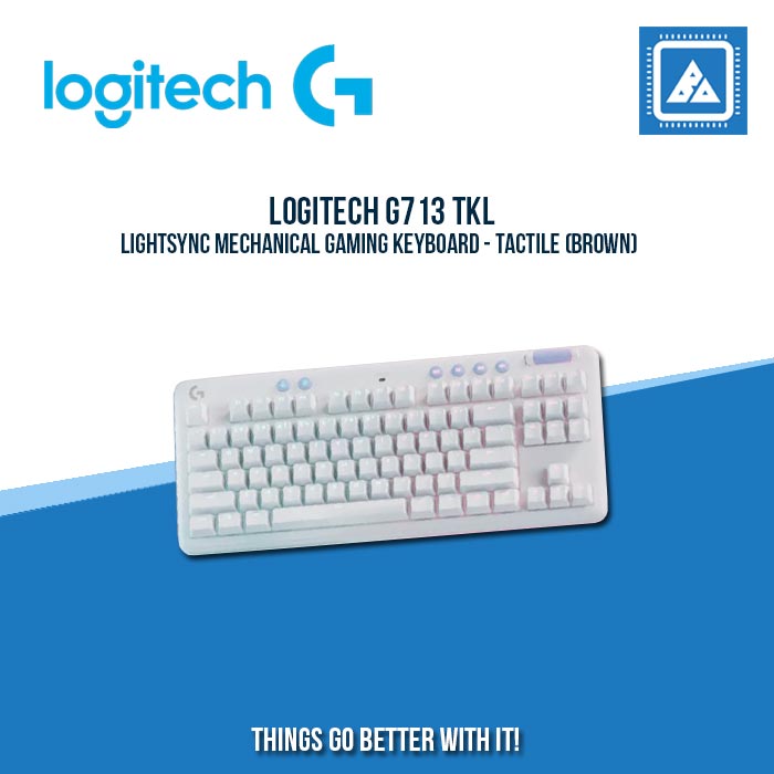 LOGITECH G713 TKL LIGHTSYNC MECHANICAL GAMING KEYBOARD - TACTILE (BROWN)