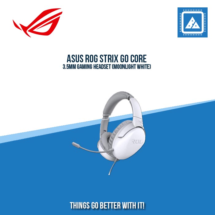 ASUS ROG STRIX GO CORE 3.5MM GAMING HEADSET (MOONLIGHT WHITE)