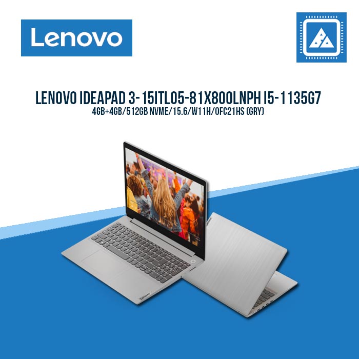 LENOVO IDEAPAD 3-15ITL05-81X800LNPH I5-1135G7 Best for Students and Freelancers