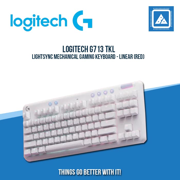 LOGITECH G713 TKL LIGHTSYNC MECHANICAL GAMING KEYBOARD - LINEAR (RED)