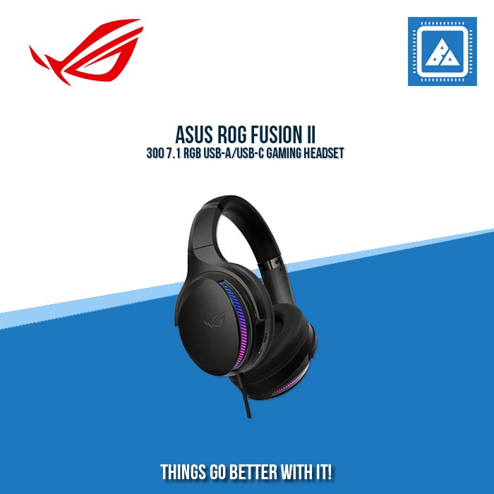 ASUS ROG FUSION II 300 RGB USB-A/USB-C GAMING HEADSET