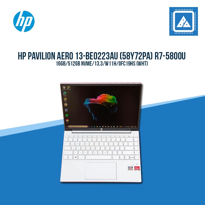HP PAVILION AERO 13-BE0223AU (58Y72PA) R7-5800U Best for Multitasking and Work from Home Laptop