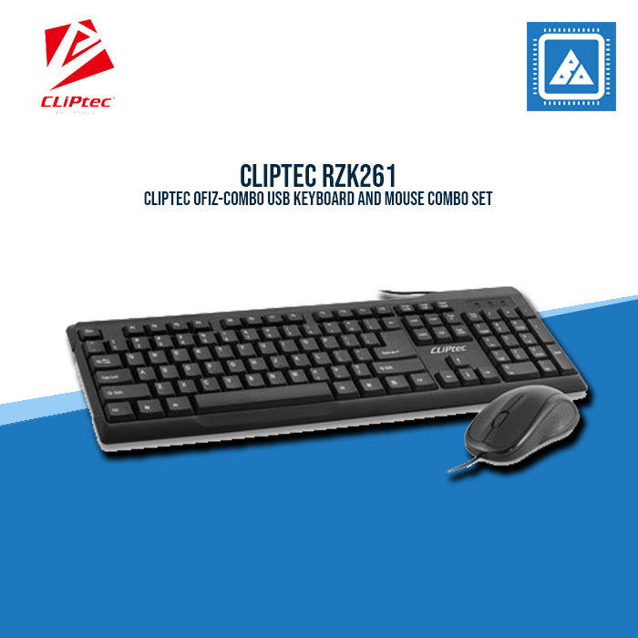 Cliptec Wired Mouse and Keyboard Combo RZK261