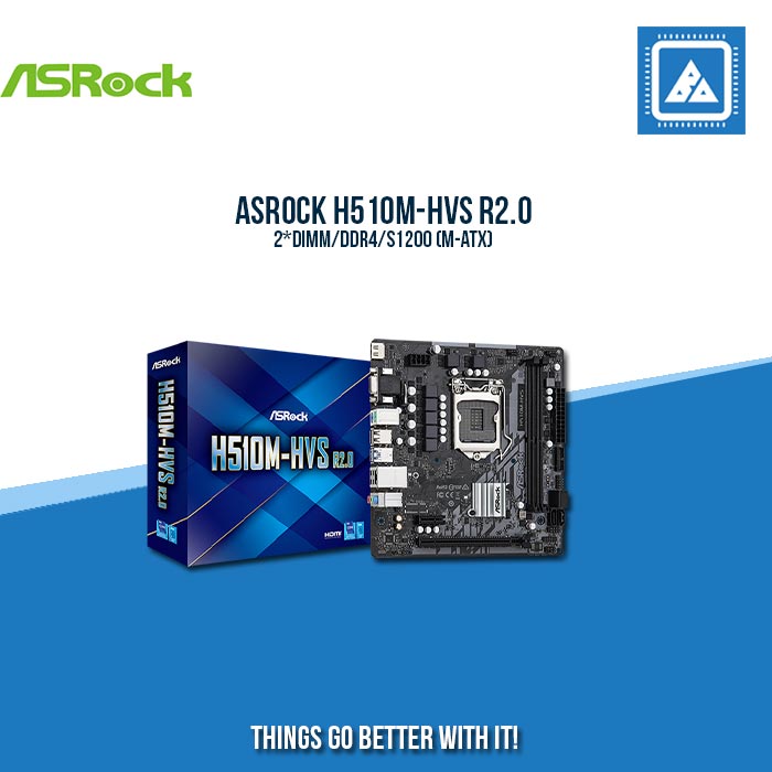 ASROCK H510M-HVS R2.0/2*DIMM/DDR4/S1200 (M-ATX)