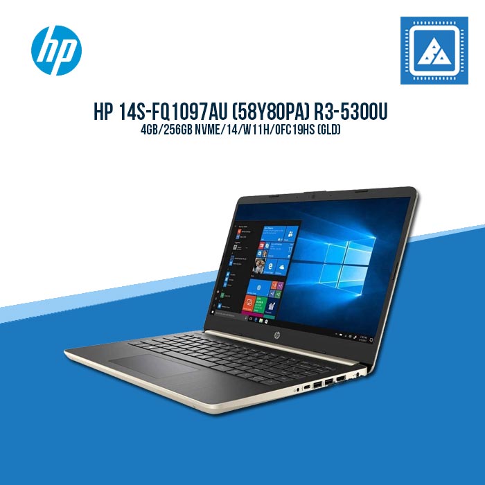 HP 14S-FQ1097AU (58Y80PA) R3-5300U Best for Freelancers and Students