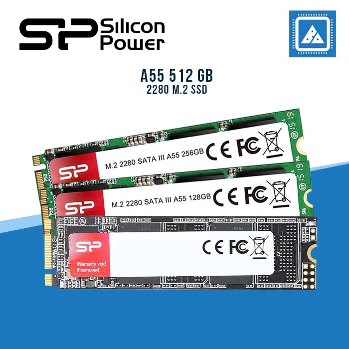 SILICON POWER SSD A55 2280 M.2 ( 128GB | 256GB | 512GB )