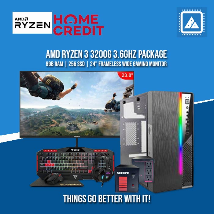 AMD RYZEN 3 3200G 3.6GHZ Computer Package 2023