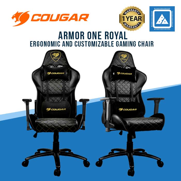 Cougar Gaming Furniture Armor Black Gaming Chair Black Version Full Steel  Frame