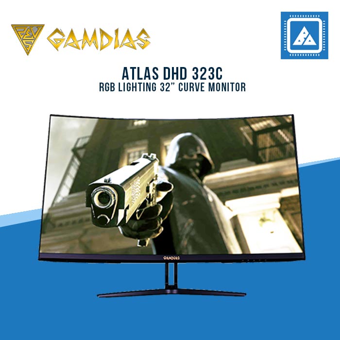 GAMDIAS ATLAS DHD 323C BLACK 32" CURVE MONITOR