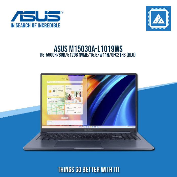 ASUS VIVOBOOK 15X M1503QA-L1019WS R5-5600H/8GB/512GB NVME | BEST FOR STUDENTS AND FREELANCERS LAPTOP