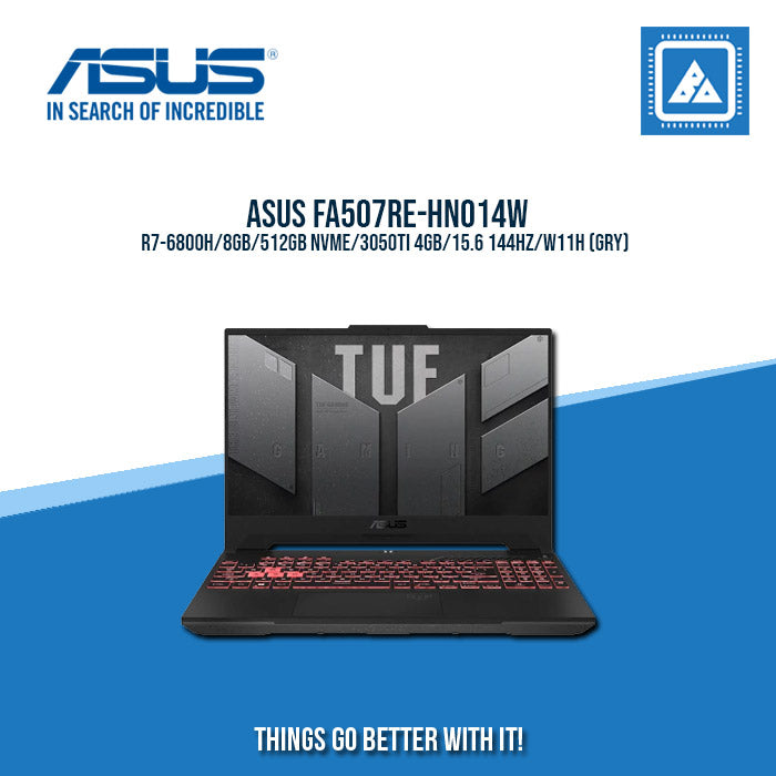 ASUS FA507RE-HN014W R7-6800H/8GB/512GB NVME/3050TI 4GB | BEST FOR GAMING AND AUTOCAD LAPTOP