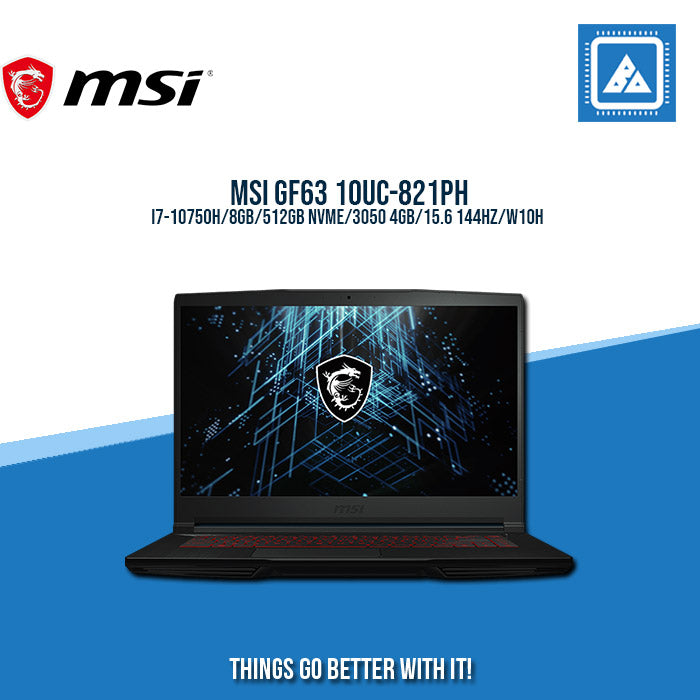 MSI GF63 10UC-821PH I7-10750H | Gaming Laptop And AutoCAD Users