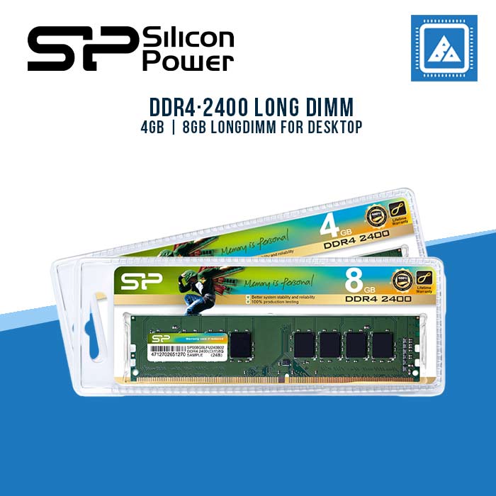 SILICON POWER 4GBDDR4·2400 8GBDDR4·2400 LONG DIMM – BlueArm