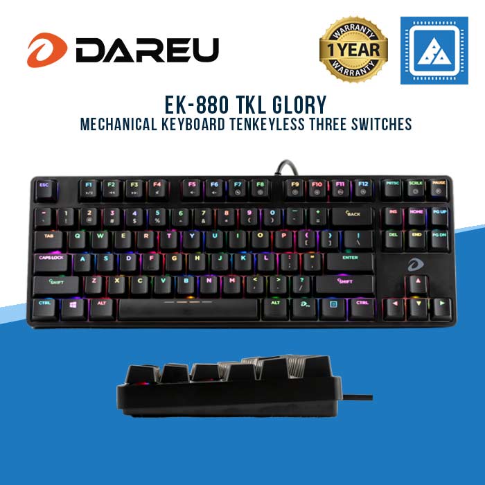 DAREU EK-880 TKL GLORY Mechanical Keyboard Tenkeyless Three Switches