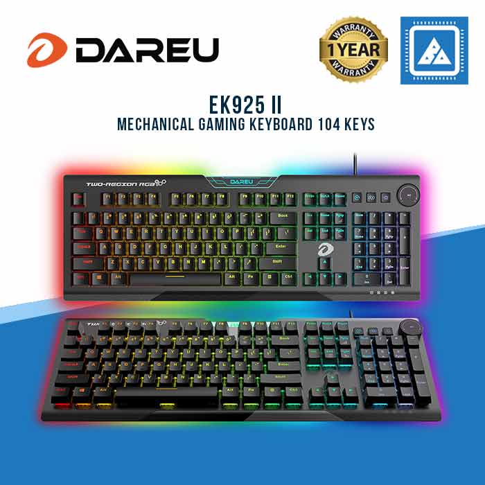 Dareu Ek925 Ii Alloy Body Rgb Mechanical Gaming Keybaord – Bluearm 