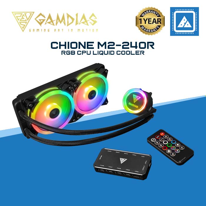 GAMDIAS CHIONE M2-240R RGB CPU LIQUID COOLER