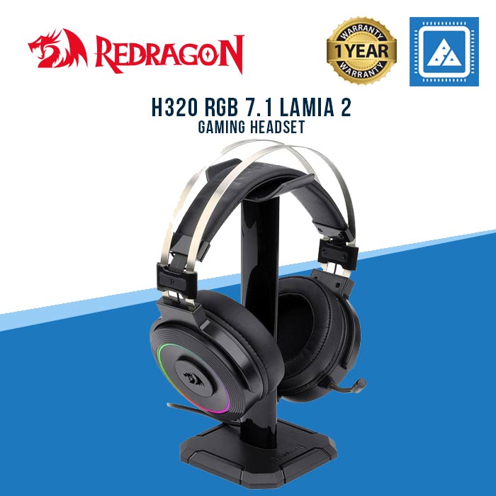 REDRAGON LAMIA2 RGB 7.1 VIRTUAL SURROUND USB GAMING HEADSET W/ STAND