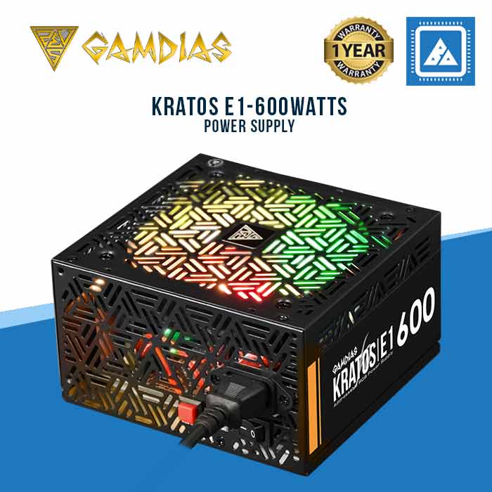 GAMDIAS KRATOS E1-600watts Power Supply