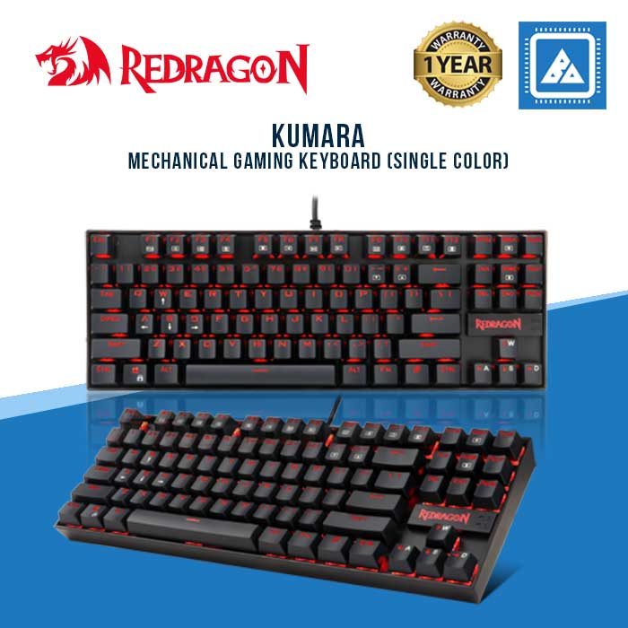 REDRAGON KUMARA MECHANICAL GAMING KEYBOARD - SINGLE COLOR