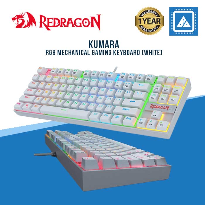 REDRAGON KUMARA RGB MECHANICAL GAMING KEYBOARD (WHITE)