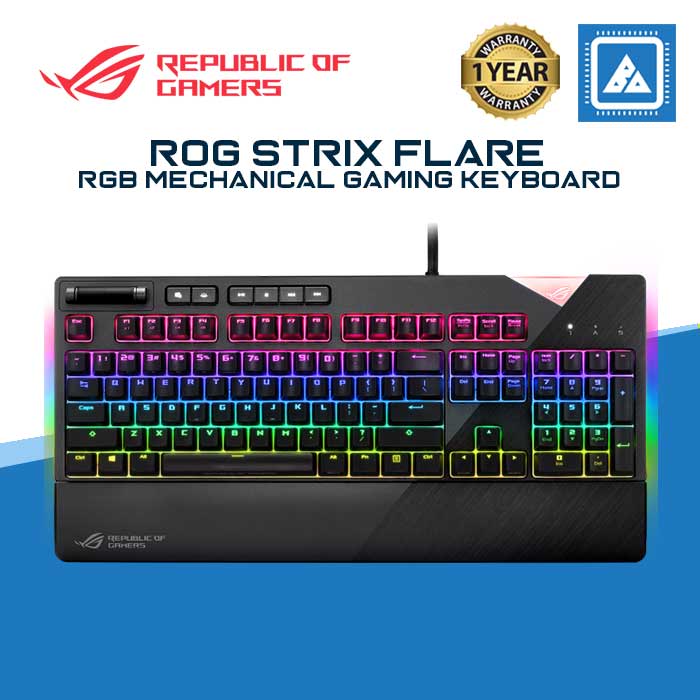 ASUS ROG STRIX FLARE MECHANICAL RGB GAMING KEYBOARD (BLUE SWITCH)