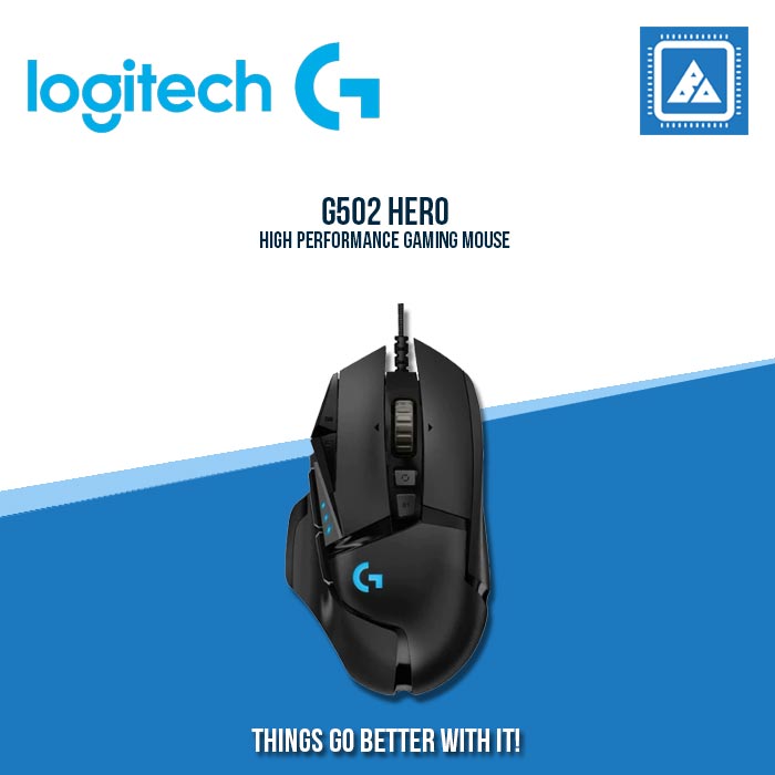 LOGITECH G502 HERO HIGH PERFORMANCE GAMING MOUSE