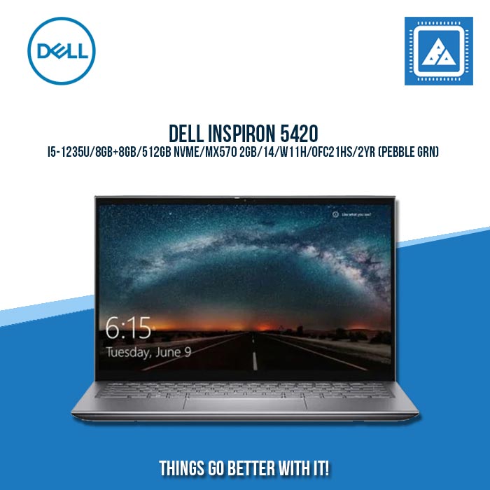 DELL INSPIRON 5420 I5-1235U Pebble Green | Best for Students and Freelancers Laptop