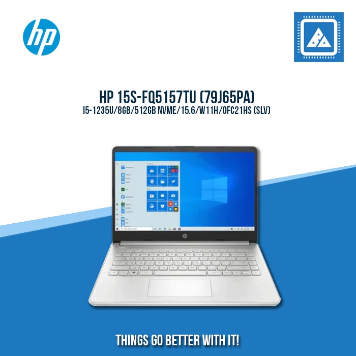 HP 15S-FQ5157TU (79J65PA) I5-1235U/8GB/512GB NVME | BEST FOR STUDENTS AND FREELANCERS LAPTOP