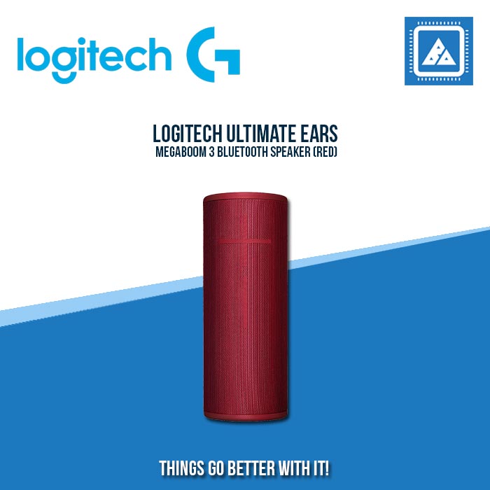 LOGITECH ULTIMATE EARS MEGABOOM 3 BLUETOOTH SPEAKER (RED)