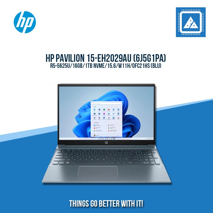HP PAVILION 15-EH2029AU R5-5625U/16GB/1T NVMe | BEST FOR STUDENTS AND FREELANCER LAPTOP